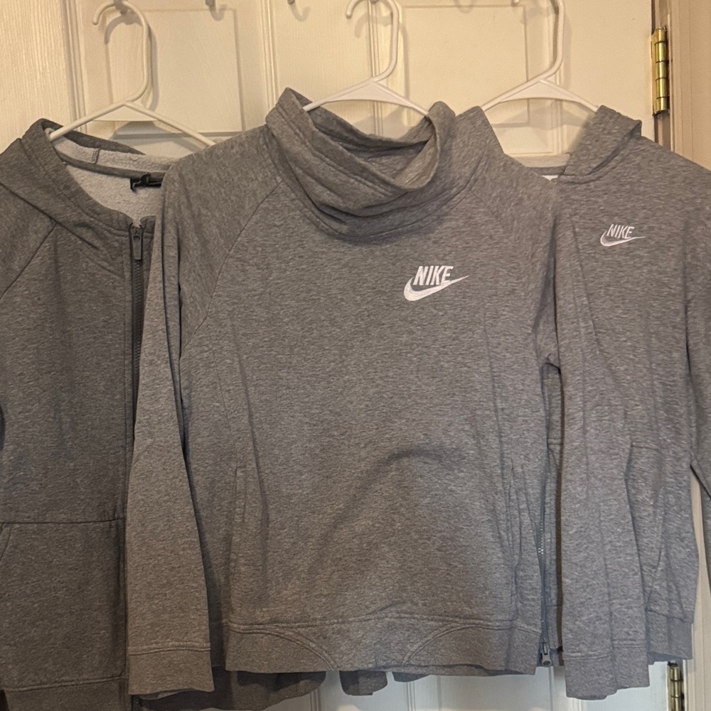 Nike Heather Gray Hoodie Trio